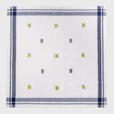 "Nautical embroidered dinner napkin, cream, set of four" - Napkins in multicolor by Joanna Buchanan