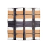 "Chowk Black Cotton Table Napkin ( set of 4 )" - Napkins in black by Anjali Purohit