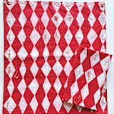 "Block Printed Diamond Dinner Napkins" - Napkins in red by Julie Peach