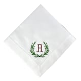 "Custom Monogram Dinner Napkins" - Napkins in white by Virginia Marcello