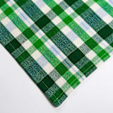 "Josefina Plaid Handwoven Cotton Napkins, Set of 4" - Napkins in green by Archive New York