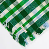 "Josefina Plaid Handwoven Cotton Party Napkins, Set of 4" - Napkins in green by Archive New York