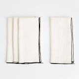 "STONE WASHED LINEN NAPKINS // SET OF 4" - Napkins in beige by borrowed BLU