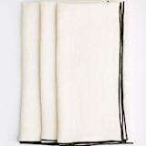 "STONE WASHED LINEN NAPKINS // SET OF 4" - Napkins in beige by borrowed BLU