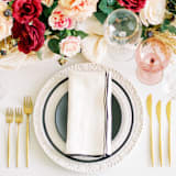 "STONE WASHED LINEN NAPKINS // SET OF 4" - Napkins in white by borrowed BLU