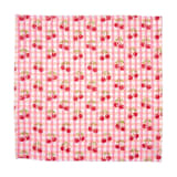 "Cherry Blockprint Napkins in Red Gingham, Set of 4" - Napkins in red by Michelle Pham