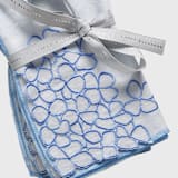 "Hydrangea dinner napkins, blue, set of two" - Napkins in blue by Joanna Buchanan