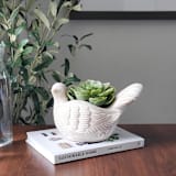 "Handmade Terracotta Pot - Turtle Dove" - Planters in natural by KORISSA