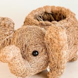 "Elephant Planter" - Planters in brown by LIKHA
