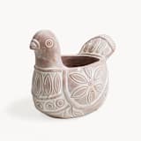 "Handmade Terracotta Pot - Spotted Dove" - Planters in natural by KORISSA