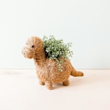 "Brontosaurus Planter" - Planters in brown by LIKHA