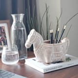 "Handmade Terracotta Pot - Horse" - Planters in natural by KORISSA