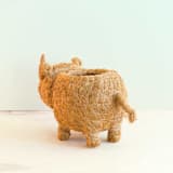 "Rhino Planter" - Planters in brown by LIKHA