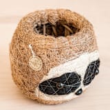 "Mini Pot 3-tone (dark) Sloth Planter" - Planters in brown by LIKHA