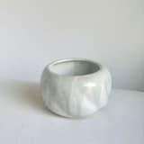 "Falling Water Spiral Planter" - Planters in white by Cloude Made
