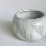 "Falling Water Spiral Planter" - Planters in white by Cloude Made