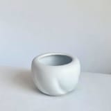 "White Soft Spiral Planter" - Planters in white by Cloude Made