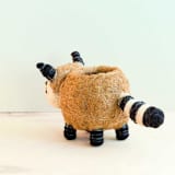 "Raccoon Planter" - Planters in brown by LIKHA