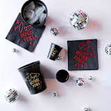 "Vegas Before Vows Cup Pack, Plastic Stadium Cup, Pack of 12" - Paper and Plastic Cups in black by ForYourParty