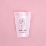 "Golden Retriever Wedding Frosted Plastic Cup, set of 50" - Paper and Plastic Cups in natural by ForYourParty