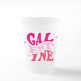 "Galentine Valentine Frosted Plastic Cups, Pack of 12" - Paper and Plastic Cups in multicolor by ForYourParty