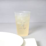 "Classic Mr. and Mrs. Cup Pack, Frosted Plastic Cup, Pack of 8" - Paper and Plastic Cups in beige by ForYourParty