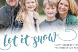 "Let it snow holiday" - Stationery in Blue by Johanna Phillips Huuva - Close-Up