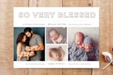 "So Very Blessed" - Stationery in Pale Grey by Tanya Lee of Frooted Design - Front