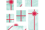 "Watercolors Holiday Gifts" - Stationery in Holly Berry by Belia Simm - Close-Up