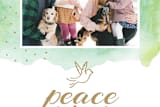 "Peace & Joy Dove" - Stationery in Pear by Red Impressionz - Close-Up