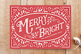 "A Glimpse of Holly" - Stationery in Berry by Chris Griffith - Front