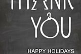 "Simply Thank You" - Stationery in Chalkboard by Three Wings North - Close-Up