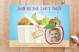 "Baskets of Fun" - Stationery in blue sky by Shannon - Front