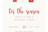 "Christmas Cocktails" - Stationery in Peppermint by Laura Bercovich - Close-Up