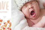 "Baby Hearts" - Stationery in cloud by Krissy Bengtson - Close-Up