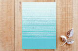 "Watercolor  Save the Date" - Stationery in sky by Krissy Bengtson - Back of Card