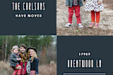 "Grille Moving Announcement" - Stationery in Navy by Amber Barkley - Close-Up