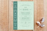 "Modern Day Fairytale Save the Date" - Stationery in Ocean by Amber Barkley - Front