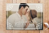 "Ornate Corners Save the Date" - Stationery in Pearl by Amber Barkley - Front