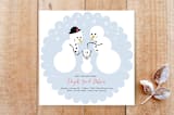 "New Snow Baby" - Stationery in Baby Blue by Elky Ink - Front