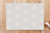 "Modern Pen" - Stationery in winter by Design Lotus - Back of Card