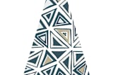 "Geometric Christmas Tree" - Stationery in Caribbean by Roopali - Close-Up