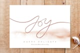 "Elegant Joy Watercolor" - Stationery in Nutmeg by Belia Simm - Front