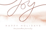 "Elegant Joy Watercolor" - Stationery in Nutmeg by Belia Simm - Close-Up