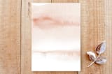 "Elegant Watercolor Holiday Frame" - Stationery in Nutmeg by Belia Simm - Back of Card