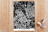"Skyline Nashville" - Stationery in Magenta by Laura Condouris - Back of Card