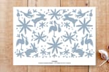 "Baby Otomi" - Stationery in Azul by Lagniappe Paper - Back of Card