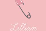 "Baby Diaper Pin" - Stationery in Pink Taffy by Faith Harlow - Close-Up