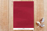 "Oh So Very Merry!" - Stationery in Cranberry by Shari Margolin - Back of Card