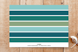 "Typographic Border" - Stationery in Red Berry by Hooray Creative - Back of Card